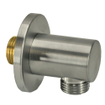 Wiesbaden coude mural rond 1/2" acier brossé SW62579
