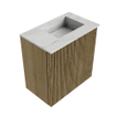 Mondiaz JOYA-DLUX Meuble de toilette 40cm - couleur Dusk - Lavabo FAYE position Droite 1 trou de robinet couleur Opalo. SW1423277