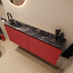 MONDIAZ TURE-DLUX Meuble toilette - 120cm - Fire - EDEN - vasque Lava - position gauche - 1 trou de robinet SW1103779