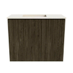 Mondiaz JOYA-DLUX 50cm toiletmeubel - kleur Shadow - Wastafel FAYE positie Links 1 kraangat kleur Meli. SW1424859
