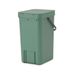 Brabantia Sort & Go Afvalemmer - 12 liter - hengsel - met beugel - fir green SW1117363