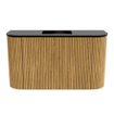 Mondiaz JOYA 73.2cm meuble de toilette - arrondi gauche et droite couleur Chêne - Vasque FAYE position Milieu Sans trou de robinet couleur Urban SW1421224