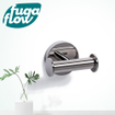 FugaFlow Efficiente Acces Handdoekhaak - dubbel - rond - chroom - Black Friday - SW1123453