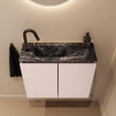 MONDIAZ TURE-DLUX Meuble de WC 60 cm Rosee. Lavabo EDEN Lava position gauche. Avec 1 trou de robinet. SW1103987