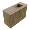 Mondiaz JOYA-DLUX 60cm toiletmeubel - kleur Dusk - Wastafel FAYE positie Rechts Zonder kraangat kleur Saba. SW1426052
