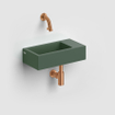Clou Flush 3 fontein 36x18cm z.kraang rechts mat pijnboom groen ker. SW795725