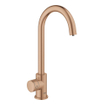 GROHE Blue Home Keukenkraan - C-uitloop - 1-gats - filterfunctie - plat licht en bruisend water - warm sunset geborsteld SW354741