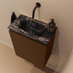 MONDIAZ TURE-DLUX Meuble toilette - 40cm - Rust - EDEN - vasque Lava - position centrale - sans trou de robinet SW1104076
