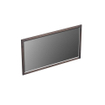Forzalaqua Gela 2.0 miroir 140x80cm Rectangulaire sans éclairage avec cadre Chêne massif Charcoal SW492513