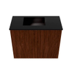 Mondiaz JOYA 50cm toiletmeubel - kleur Ruby - Wastafel FAYE positie Links Zonder kraangat kleur Urban. SW1421802