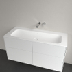 Villeroy & Boch Finion lavabo-meuble - 120x50 sans trou de robinet sans trop-plein stonewhite Ceramic+ stone white SW209391
