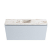 MONDIAZ TURE-DLUX Meuble de toilettes 100 cm Clay. EDEN lavabo Frappe position milieu. Avec 1 trou de robinet. SW1102714