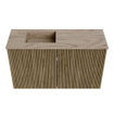 Mondiaz JOYA-DLUX 70cm toiletmeubel - kleur Dusk - Wastafel FAYE positie Links 1 kraangat kleur Arena. SW1425740