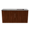 Mondiaz JOYA-DLUX 80cm toiletmeubel - kleur Ruby - Wastafel FAYE positie Rechts 1 kraangat kleur Sombra. SW1425664