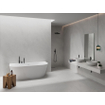 Terravito Rovella carrelage mural et de sol - 60x60cm - rectifié - aspect pierre naturelle - blanc mat (blanc) SW1120022