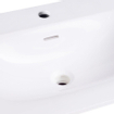 Saniclass Furiosa Plan vasque 120cm finestone 1 vasque droite 1 trou de robinet Blanc brillant SW208934
