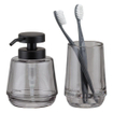Sealskin mood ensemble de salle de bains distributeur de savon 380 avec tasse à brosse à dents gris SW699536
