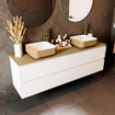 Mondiaz TOP 41 Plan sous vasque - 160x41x0.9cm - compatible comme plan de meuble - solid surface - Oro SW1018915