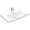 Villeroy & boch subway 3.0 lavabo de meuble 80x47x16.5cm rectangle 1 trou pour robinet avec trou de trop-plein blanc alpin gloss ceramic+ SW702154