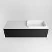 ENSEMBLE DE MEUBLE DE SALLE DE BAIN MONDIAZ ERIN - 120cm - Urban - 1 tiroir - lavabo à droite - 1 trou de robinet - Talc SW696585