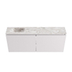 MONDIAZ TURE-DLUX Meuble toilette - 120cm - Cale - EDEN - vasque Glace - position gauche - sans trou de robinet SW1103194