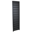 Sanicare Elektrische Design Radiator Denso 180x40cm - Mat zwart - wifi - thermostaat chroom (linksonder) SW1000746