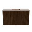Mondiaz JOYA-DLUX Meuble de salle de bains 70cm - couleur Walnut - Vasque FAYE position Milieu 1 trou de robinet couleur Saba. SW1424634