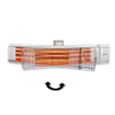 Eurom Chauffage de terrasse Golden 2000 Amber Rotary chauffage de patio SW539060