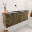 Mondiaz JOYA-DLUX 100cm toiletmeubel - kleur Dusk - Wastafel FAYE positie Midden Zonder kraangat kleur Sombra. SW1426146