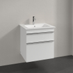 Villeroy & Boch Venticello meuble sous-lavabo - 55,3x59cm - 2x tiroir blanc brillant GA50314