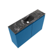 MONDIAZ TURE-DLUX Meuble WC 80cm Jeans. Lavabo EDEN Lava position milieu. Avec 1 trou de robinet. SW1103837