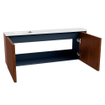 Mondiaz JOYA 111.6cm toiletmeubel - ronding rechts kleur Ruby - Wastafel FAYE positie Links 1 kraangat kleur Talc. SW1421761