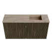 Mondiaz JOYA-DLUX Meuble de toilette 80cm - couleur Shadow - Vasque FAYE position Droite 1 trou de robinet couleur Arena SW1424804