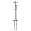 GROHE Euphoria XXL Colonne de douche avec robinet thermostatique et douche de tête Rainshower Cosmo 310 et douchette Brushed Hard graphite brossé (anthracite) SW98857