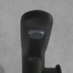 Villeroy & Boch Antao ensemble de robinet à une poignée - avec bonde clic clac - noir mat SW974177