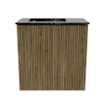 Mondiaz JOYA-DLUX Meuble de toilette 40cm - couleur Dusk - Vasque FAYE position Gauche 1 trou de robinet couleur Lava SW1423207