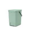 Brabantia Sort & Go Afvalemmer - 25 liter - hengsel - jade green SW1117373
