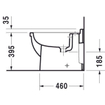 Duravit Starck 3 bidet au sol avec fixation 36x56cm blanc 0314684