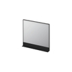 Ink sp14 miroir rectangulaire cadre noir incluant une étagère en aluminium thermolaqué mat SW352316