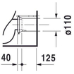 Duravit Starck 3 Cuvette au sol Btw avec bord de rinçage à fond profond Pk blanc SW114651