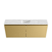 MONDIAZ TURE-DLUX Meuble toilette - 120cm - Oro - EDEN - vasque Opalo - position centrale - 1 trou de robinet SW1104472