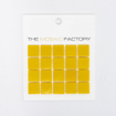 SAMPLE The Mosaic Factory Amsterdam carreau mosaïque 2x2x0.4cm pour mur et sol pour intérieur et extérieur carré Verre Jaune SW861850