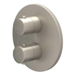 IVY Bond Ensemble de douche de pluie - encastré - inverseur 2 voies arrêt/déviation - bras mural 40cm - pomme de douche principale ronde medium 30cm - barre de douche avec sortie - flexible de douche 150cm - douchette satin spray - Nickel brossé PVD SW1032943