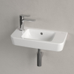 Villeroy & Boch O.novo Lave-main WC 50x14.5x13.5cm 1 trou de robinet sans trop-plein Ceramic+ Blanc Alpin SW448495