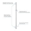 Grohe Rainshower SmartActive glijstang m. zeepschaal 90cm chroom TWEEDEKANS OUT9653