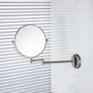 Fortifura Calvi Miroir maquillage - 20 cm - grossissement 1x et 3x - rond - finition PVD en inox brossé. SW1126038