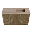 Mondiaz JOYA-DLUX 70cm meuble de toilette - couleur Dusk - Vasque FAYE position Droite 1 trou de robinet couleur Saba. SW1426049