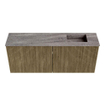 Mondiaz JOYA-DLUX 100cm meuble de salle de bains - couleur Dusk - Vasque FAYE position Droite 1 trou de robinet couleur Oza. SW1425990