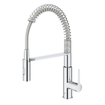 GROHE Get Keukenkraan - hoog - 2 straalsoorten - met profesionele handdouche - chroom SW206999