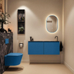 MONDIAZ TURE-DLUX Meuble toilette - 120cm - Jeans - EDEN - vasque Lava - position droite - 1 trou de robinet SW1103872